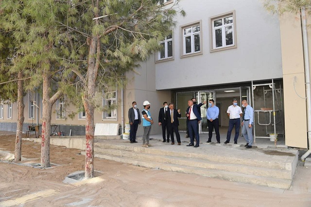 Vali Yazıcı, İnşaat Çalışmalarında Sona Gelinen Yurtta İncelemelerde Bulundu
