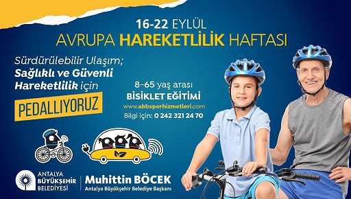 Büyükşehir Avrupa Hareketlilik Haftasını kutluyor