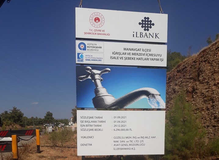 Manavgat’a İçme Suyu Yatırımı