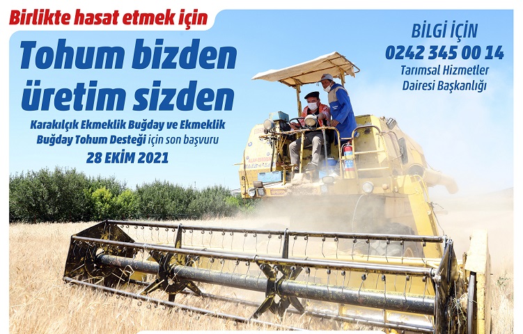 “Tohum bizden üretim sizden”