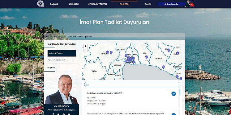 İmar paftalarına QR kod uygulaması
