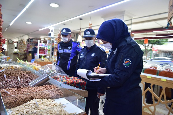 Kepez’de yılbaşı denetimi