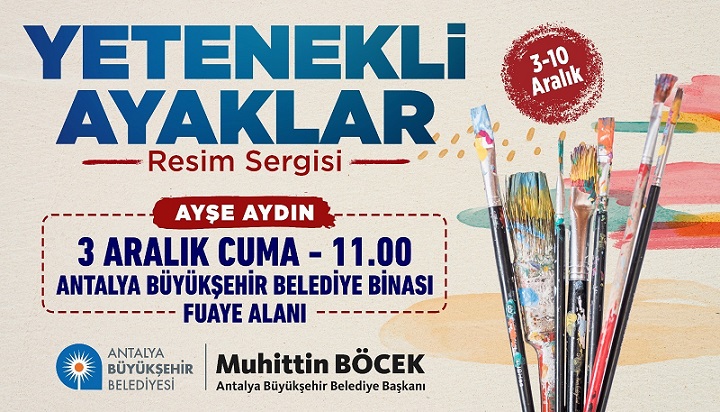 Yetenekli Ayaklar Resim Sergisi 3 Aralık’ta açılıyor
