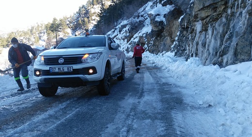 Alanya Gökbel Yaylası’nda kar esareti
