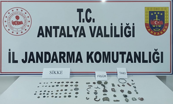 Antalya’da tarihi eser operasyonunda 3 şüpheli yakalandı
