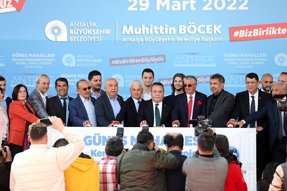 Güneş Mahallesi Kentsel Döşüm Projesi’nin temeli atıldı
