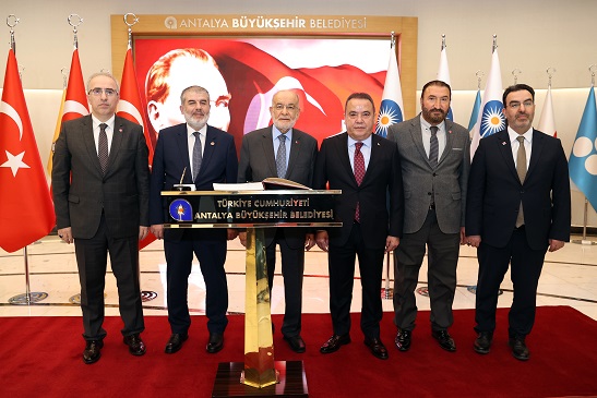 SP Genel Başkanı Temel Karamollaoğlu Başkan Muhittin Böcek’i ziyaret etti