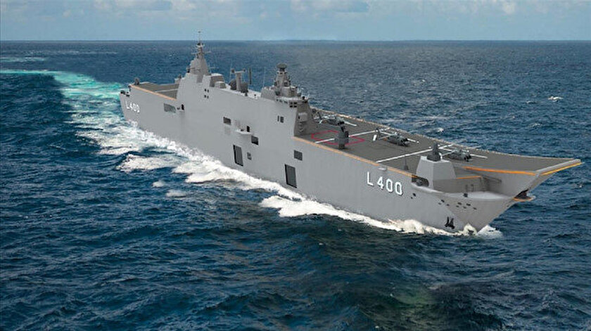 Türkiye’nin en büyük askeri gemisi TCG Anadolu göreve hazırlanıyor