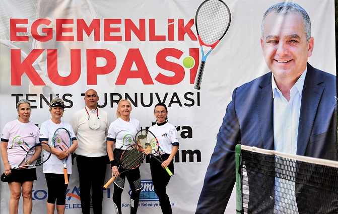 Konyaaltı’nda rekor katılımlı tenis turnuvası