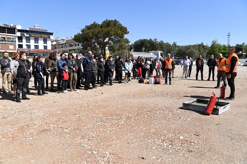Konyaaltı’nda yangına karşı eğitim