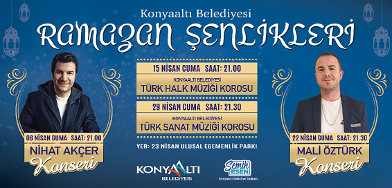 Konyaaltı’nda Ramazan konserlerle şenlenecek