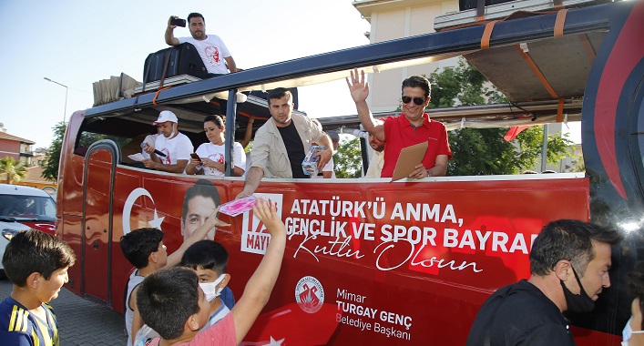 Döşemealtı’nda 19 Mayıs heyecanı