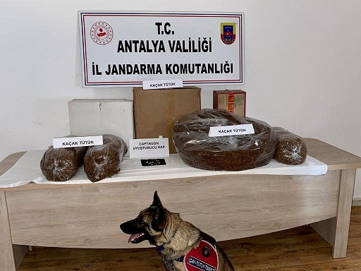 Antalya’da uyuşturucu ve kaçak tütün operasyonunda bir kişi yakalandı