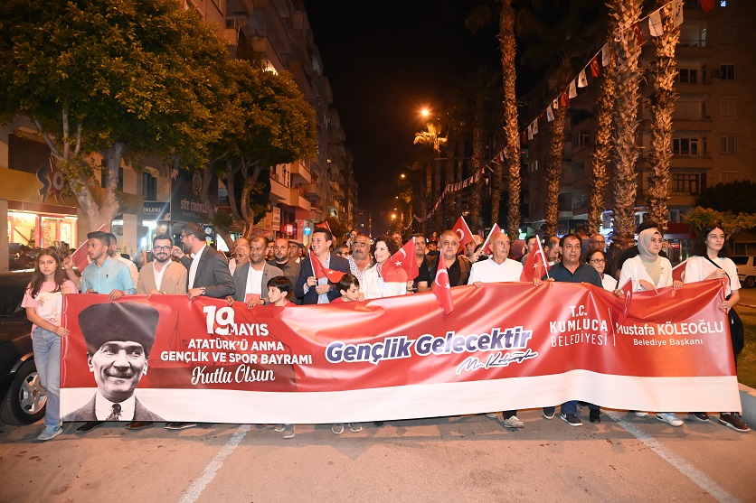 Kumluca’da 19 Mayıs Atatürk’ü anma, gençlik ve spor bayramı coşkusu