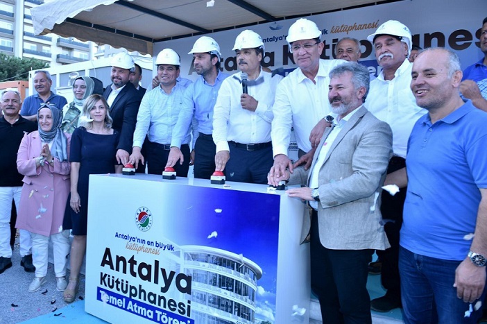 Antalya’nın en büyük kütüphanesinin temeli atıldı
