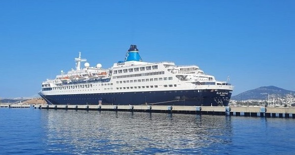 “Blue Sapphire” adlı gemi Bodrum’daki ilk turuna başladı