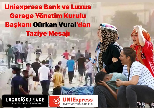 Uniexpress Bank’tan Taziye Mesajı