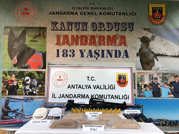 Antalya’da uyuşturucu operasyonunda 5 şüpheli yakalandı