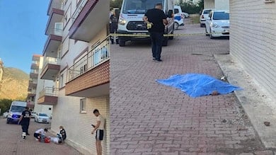 Finike’de çatıdan düşen kişi öldü