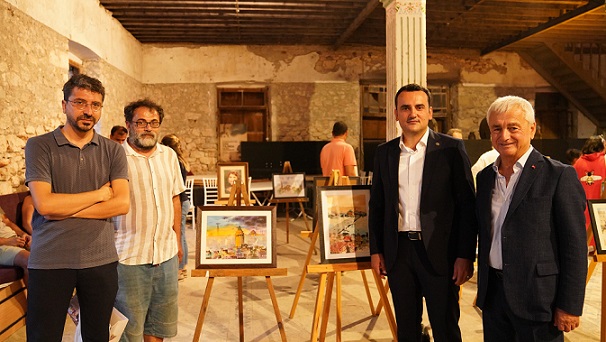 3. Uluslararası Finike Suluboya Festivali Resim Sergisi Açıldı