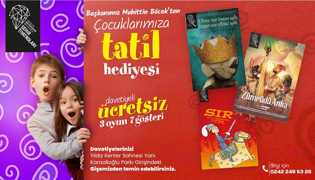 Başkan Böcek’ten çocuklara tatil hediyesi