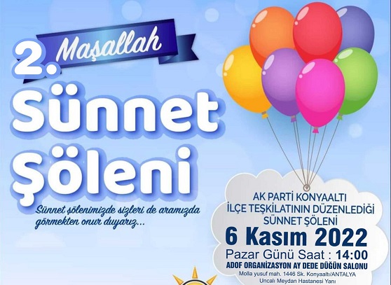 Konyaaltı AK Partiden 2.Sünnet Şöleni