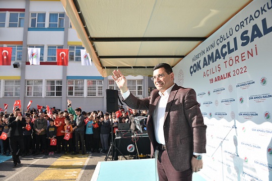 Hüseyin Avni Çöllü Ortaokulu’na Çok Amaçlı Salon