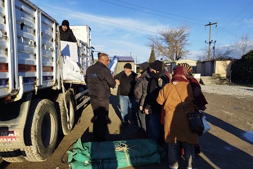 Yardımlar deprem bölgesine ulaştı