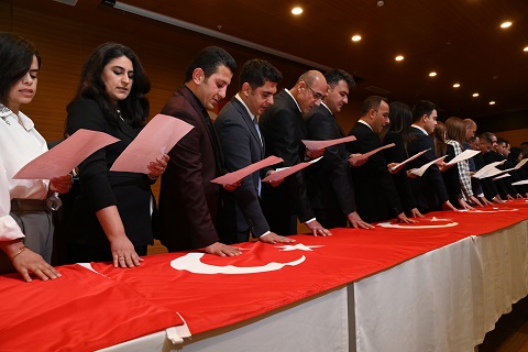 30 Yeni Memur Yemin Ederek Görevine Başladı