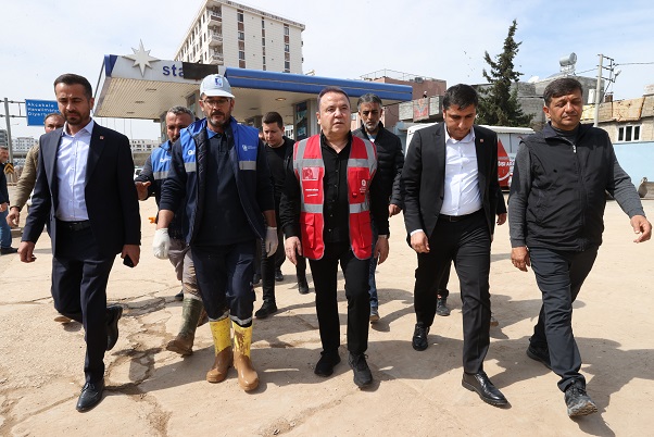 Başkan Böcek sel bölgesi Urfa’da