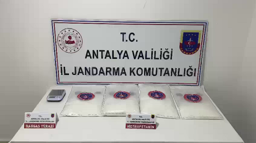 Alanya’da 10 kilo metamfetamin ele geçirildi