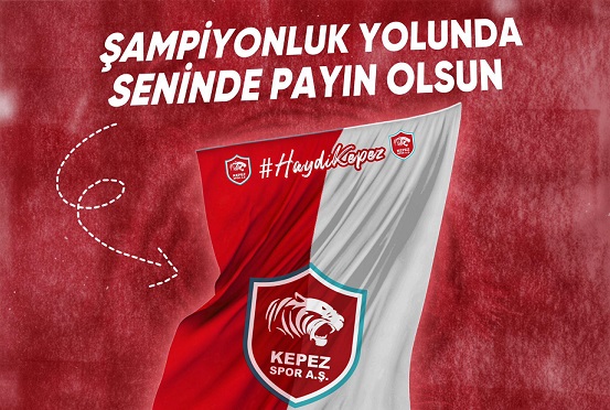 Kepezspor bayrakları caddeleri süsleyecek