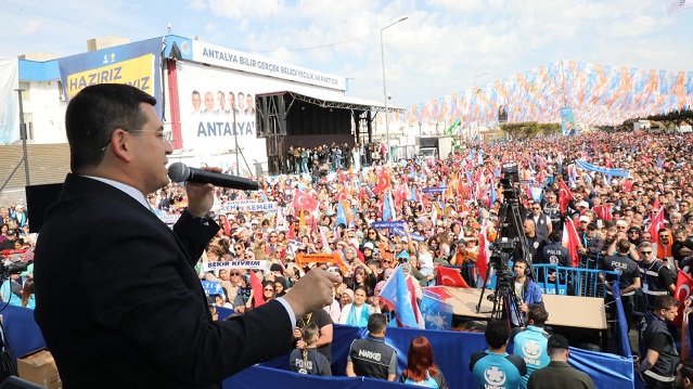 Tütüncü, Antalya mitinginde konuştu