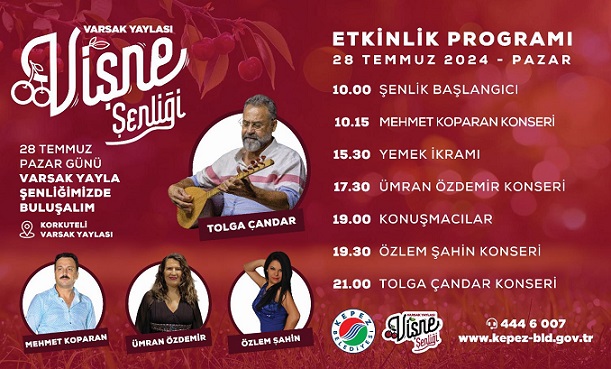 Kepez’den Varsak Yaylası’nda Vişne Şenliği