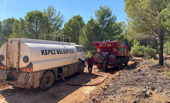Kepez’de orman yangını felaketi ucuz atlatıldı