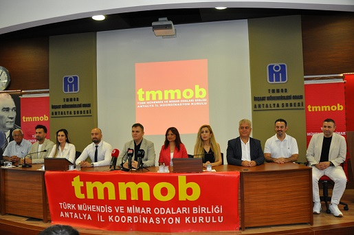 TMMOB Antalya “İmar Planı Değişiklikleri İle İlgili” Açıklaması