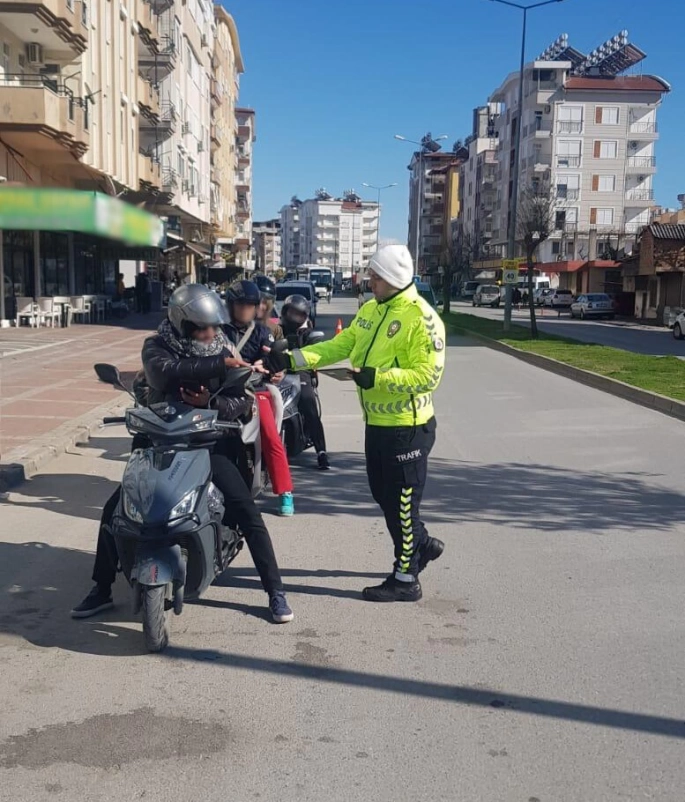 Antalya’da Motosiklet Uygulaması Yapıldı