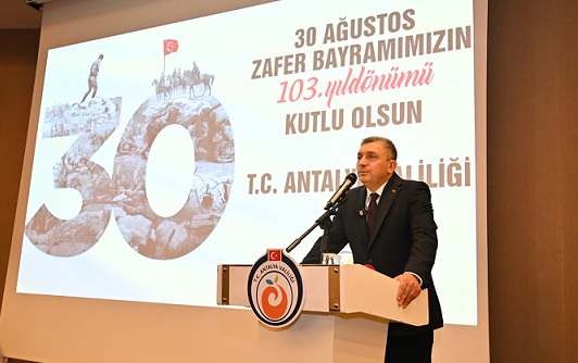 Vali Şahin’den 30 Ağustos Zafer Bayramı resepsiyonu
