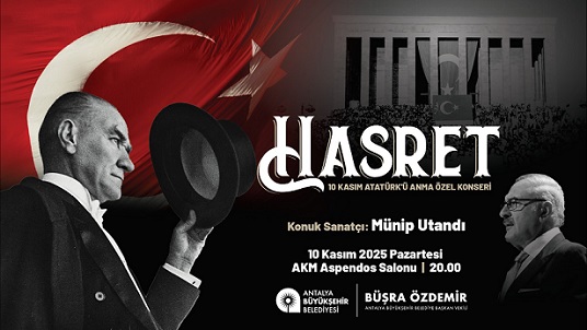 Antalya’da Atatürk sevdiği ezgilerle anılacak