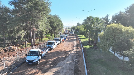 Antalya Altıntaş Kundu Kardeş kentler Caddesi’nde çalışma