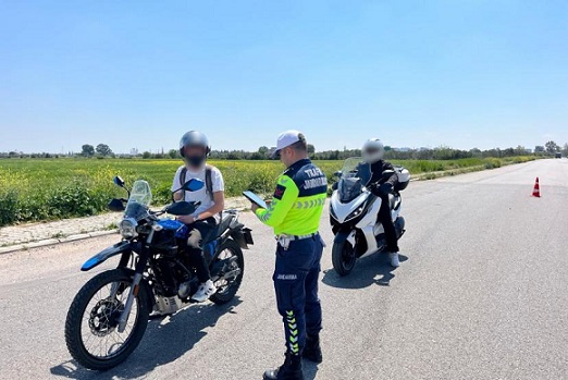 Antalya’da Jandarma ekiplerinden motosiklet denetimi