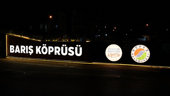 Kepez’de Barış Köprüsü’ne modern dokunuş