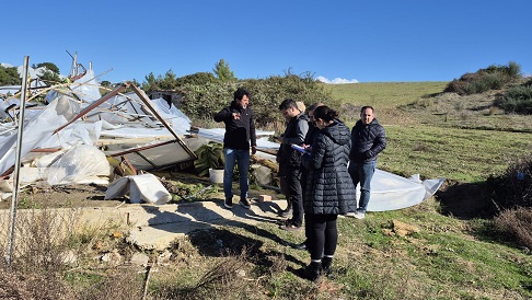 Manavgat’ta hortumdan zarar gören bölgelerde hasar tespit çalışması yapıldı