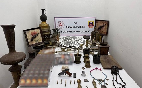 Antalya Kepez’de tarihi eser operasyonu