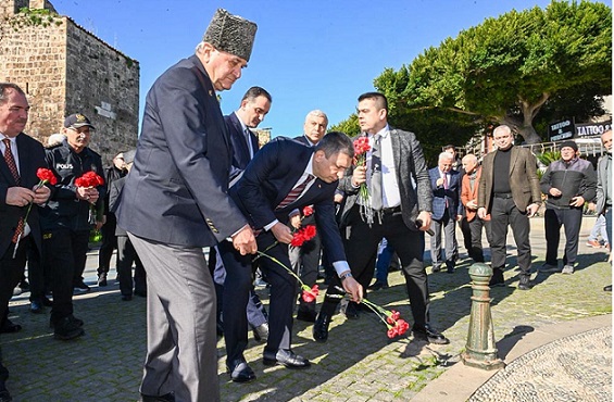 Antalya’nın İlk Sivil Şehidi Mustafa Haşmet Törenle Anıldı