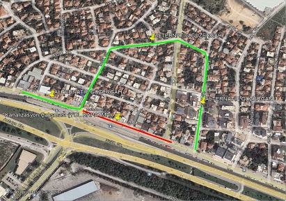 Antalya Bulvarı yan yolunun bir kısmı trafiğe kapatılacak