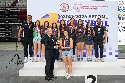 Manavgat Genç Kızlar Voleybol Takımı Antalya İkincisi Oldu