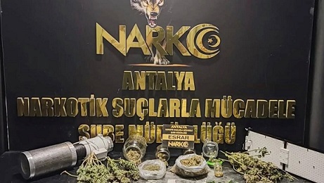 Antalya’da 34 Kilo Skunk Ele Geçirildi