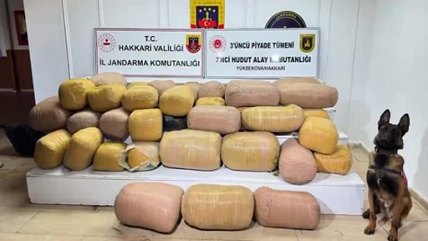 Hakkari’de uyuşturucu operasyonu: 503 kilogram esrar ele geçirildi