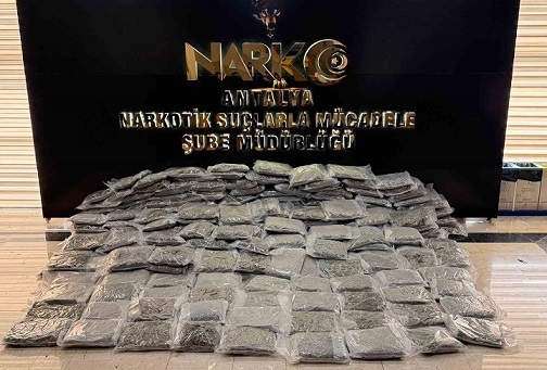 Antalya’da Narkotik Operasyonu: 250 Kilogram Esrar Ele Geçirildi